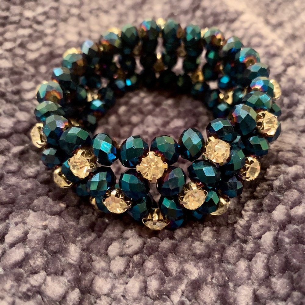 Rhinestones Sapphire Bracelet 💙
